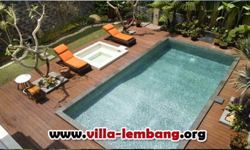 villa di lembang fasilitas kolam renang pribadi