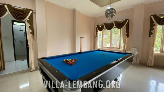 Rekomendasi Villa Dago untuk Rombongan Kapasitas 25 Orang biliard