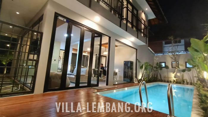 Villa KB 5, Sewa Villa Kampung Daun private pool