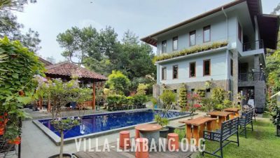 rekomendasi Sewa Villa di Kampung Daun Lembang Dengan Private Pool 25 Orang