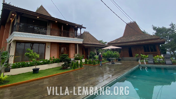 Villa Joglo Lembang private pool